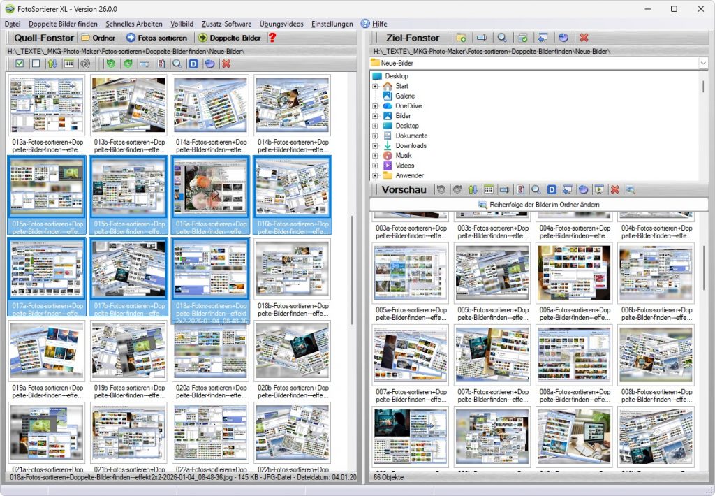 Programm Fotos Sortieren